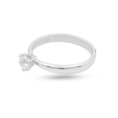 Anna Sterling Silver Lab Grown Diamond Ring