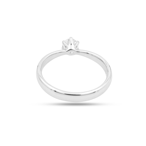 Anna Sterling Silver Lab Grown Diamond Ring