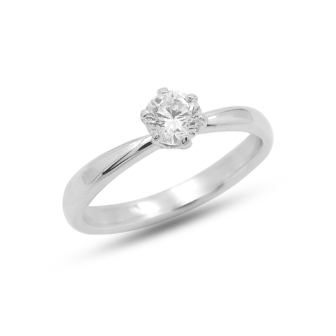 Anna Sterling Silver Lab Grown Diamond Ring