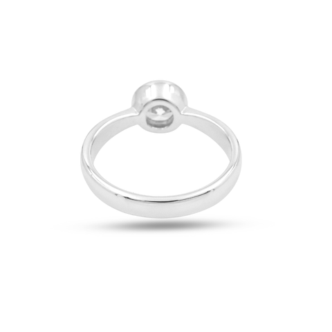Mia Sterling Silver Lab Grown Diamond Ring