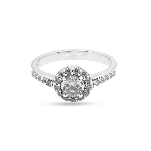 Mia Sterling Silver Lab Grown Diamond Ring