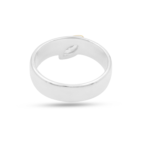 Mia Two Tone Marquise Lab Grown Diamond Ring