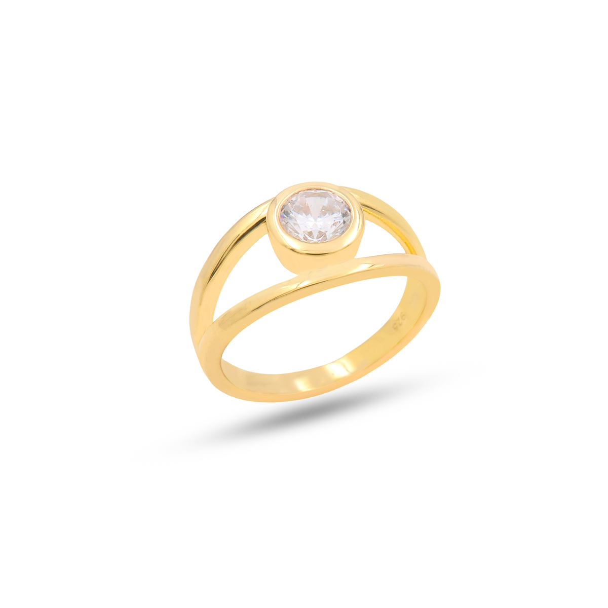 Mia Gold Plated Lab Grown Diamond Ring