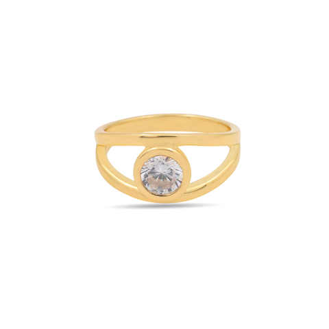Mia Gold Plated Lab Grown Diamond Ring