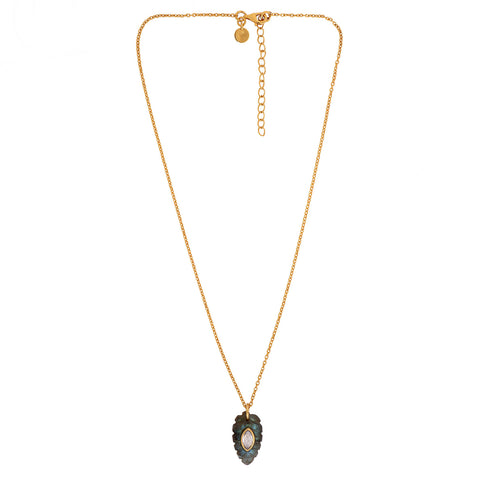 Tia Sterling Silver Leaf Necklace