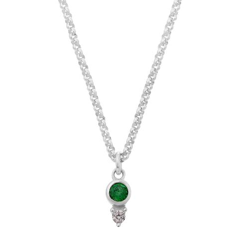 Lucy Silver Zirconia Necklace