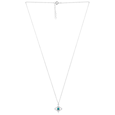 Zoe Sterling Silver Eye Necklace