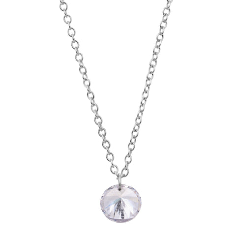 Sia Sterling Silver White Cubic Zirconia Necklace