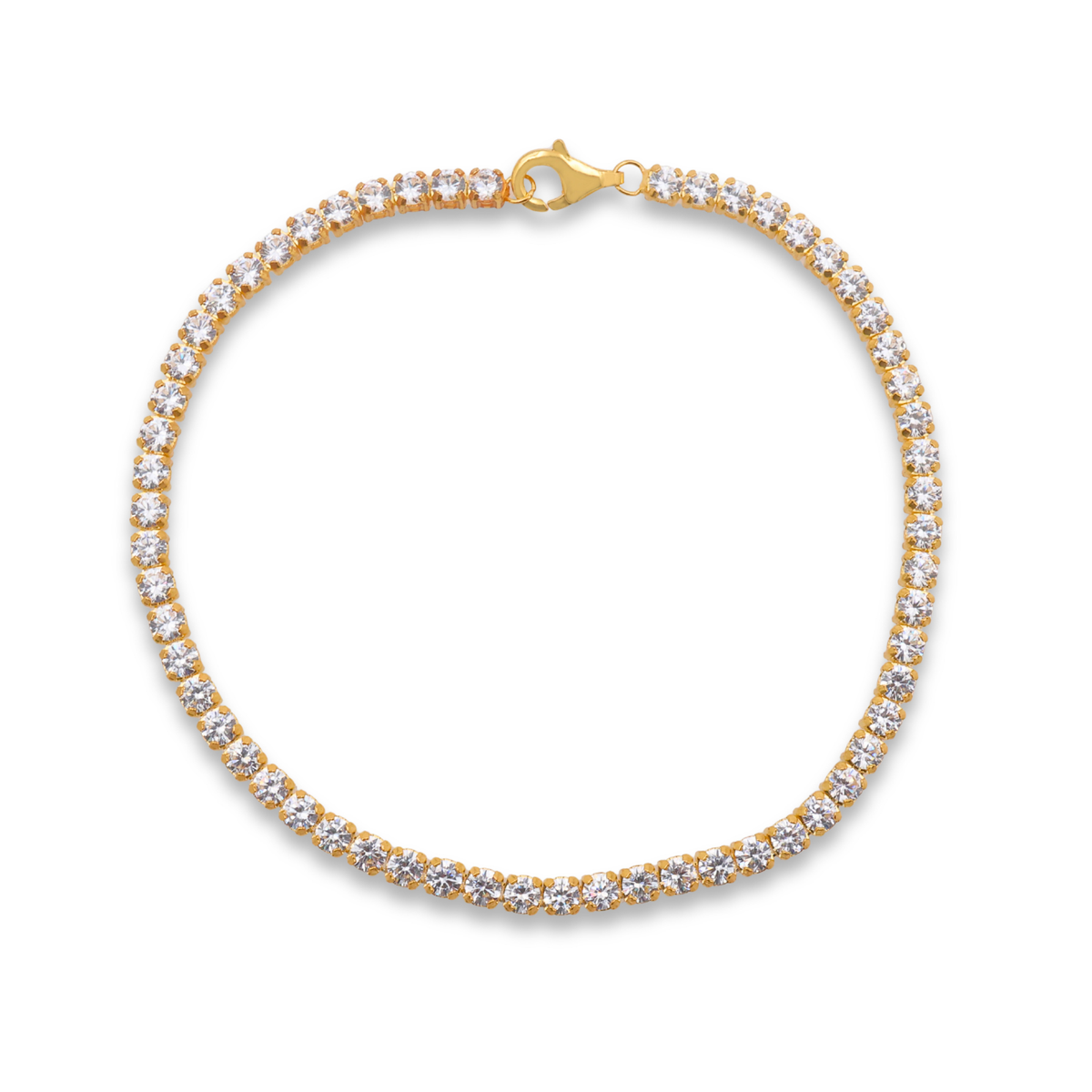 Kate Yellow Gold Plated Lab Grown Diamond Bracelet