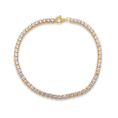 Kate Yellow Gold Plated Lab Grown Diamond Bracelet