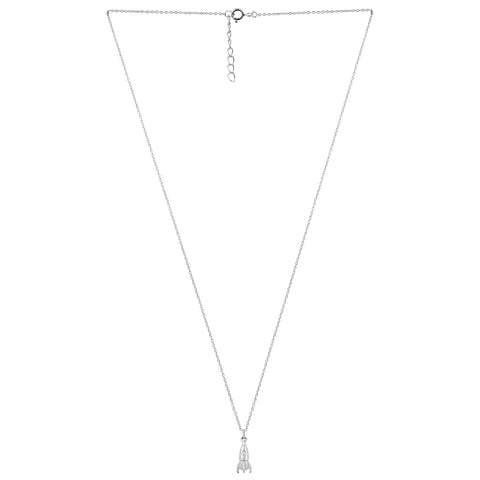 Ava Sterling Silver Rocket Necklace