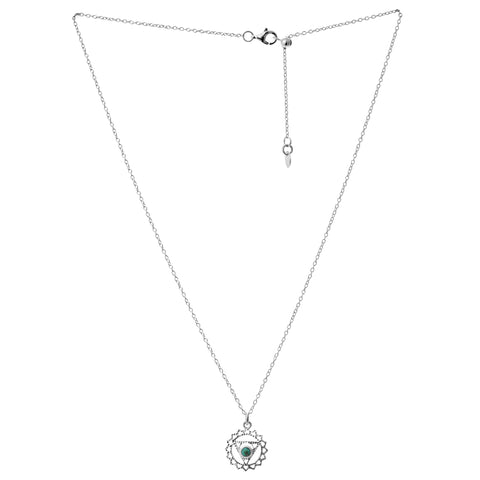 Finn Sterling Silver Turquoise Vishuddha Chakra Pendant