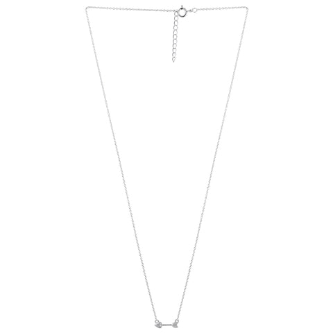 kate Sterling Silver Elegant Arrow Necklace