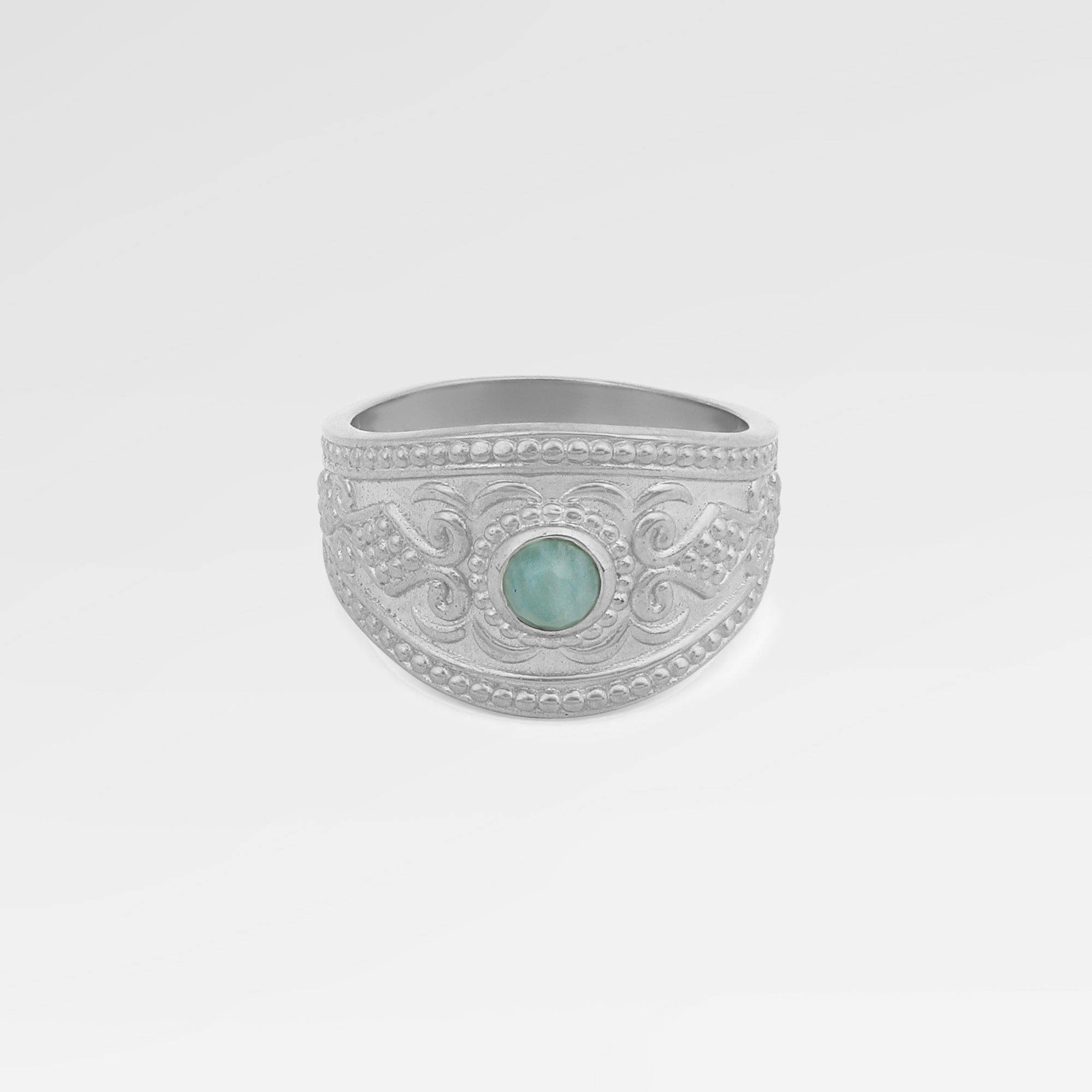 Lily Gold Plated Amazonite Elegant Ring