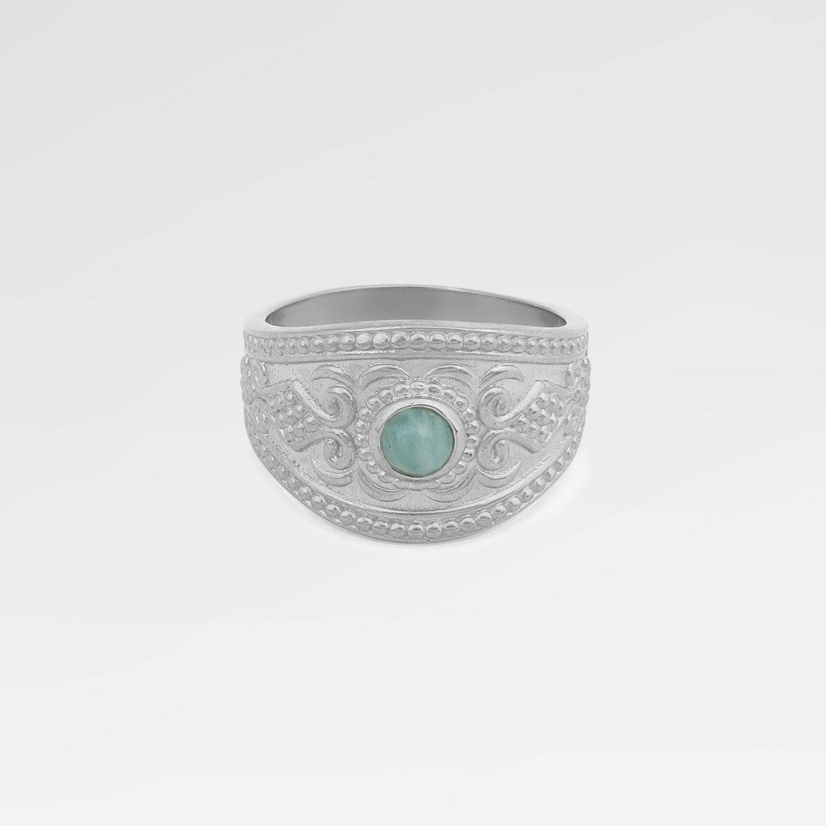 Lily Gold Plated Amazonite Elegant Ring