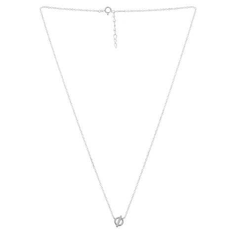 Kate Sterling Silver Elegant Toggle Necklace