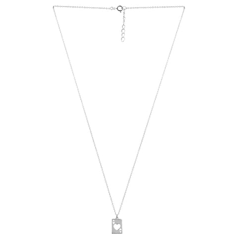 Lucy Silver Heart Necklace