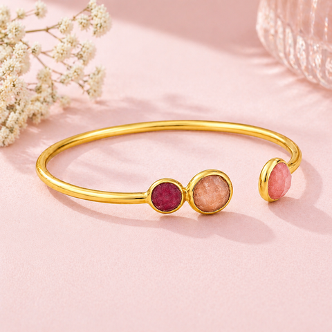 Lena Silver Quartz Bangle