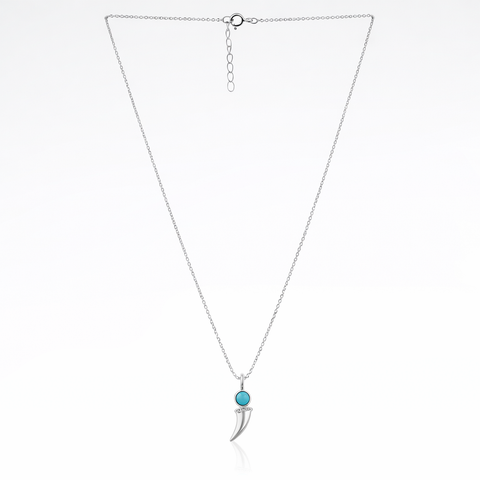 Mia Sterling Silver Blue Magnesite Necklace