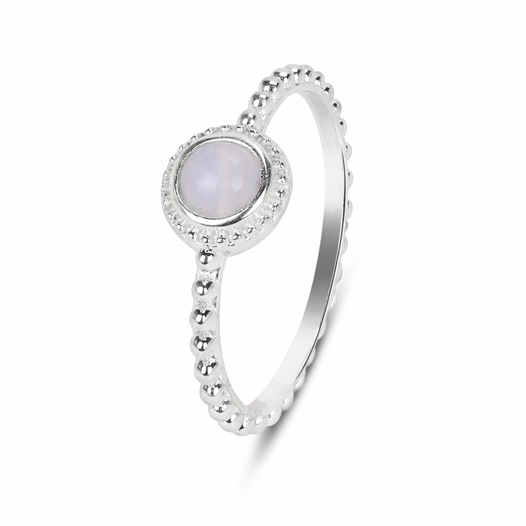 Lily Sterling Silver Blue Chalcedony Ring