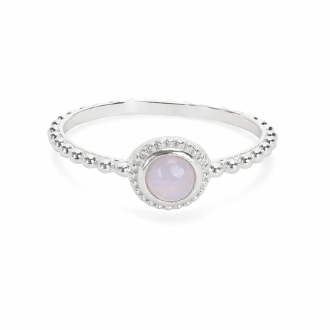 Lily Sterling Silver Blue Chalcedony Ring