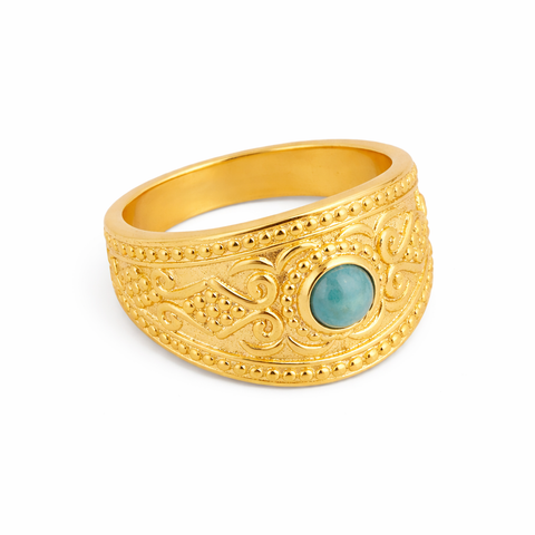 Elena Sterling Silver Elegant  Amazonite Ring