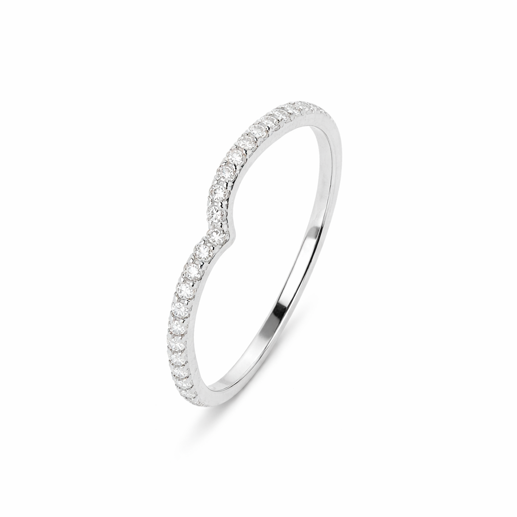 Nora Sterling Silver White Cubic Zirconia Ring
