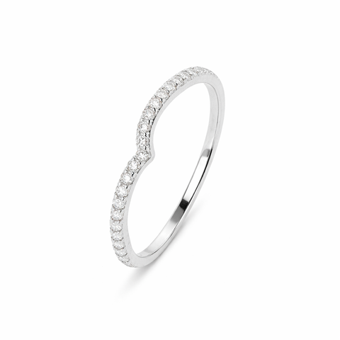 Nora Sterling Silver White Cubic Zirconia Ring