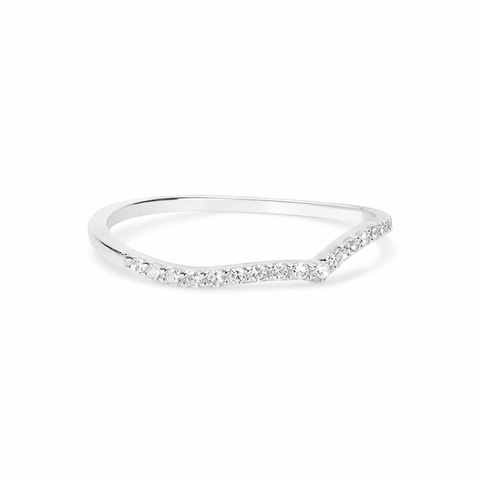 Nora Sterling Silver White Cubic Zirconia Ring