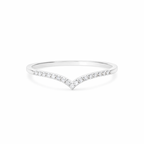 Nora Sterling Silver White Cubic Zirconia Ring