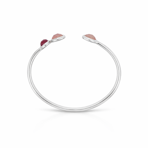 Lena Silver Quartz Bangle
