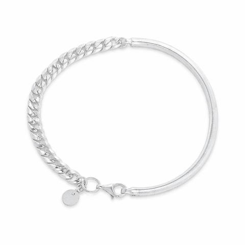 Sana Sterling Silver Curb Chain Bracelets