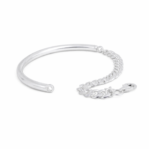Sana Sterling Silver Curb Chain Bracelets