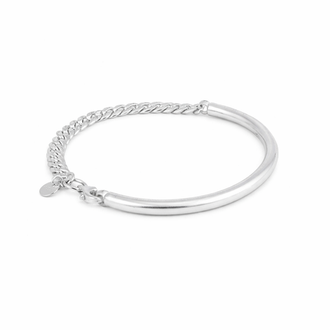 Sana Sterling Silver Curb Chain Bracelets