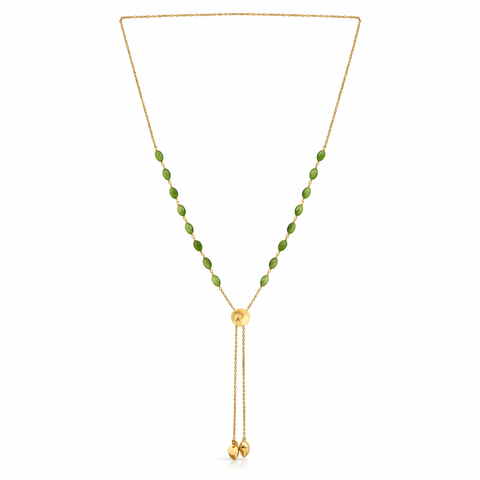 Sia Sterling Silver Olive Quartz Necklace