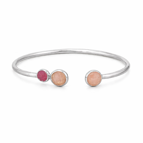 Lena Silver Quartz Bangle