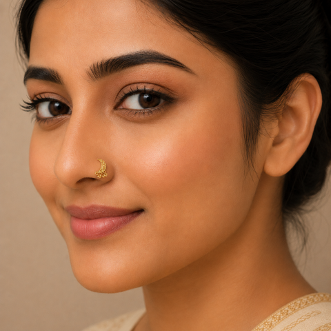 Elva Silver Nose Pin