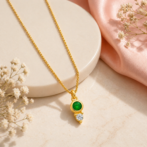 Lucy Silver Zirconia Necklace