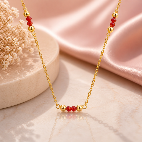 Anna Silver Crystal Necklace