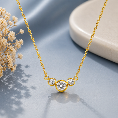 Ara Silver Zirconia Necklace