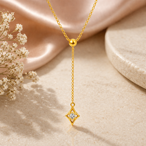 Lio Silver Zirconia Necklace