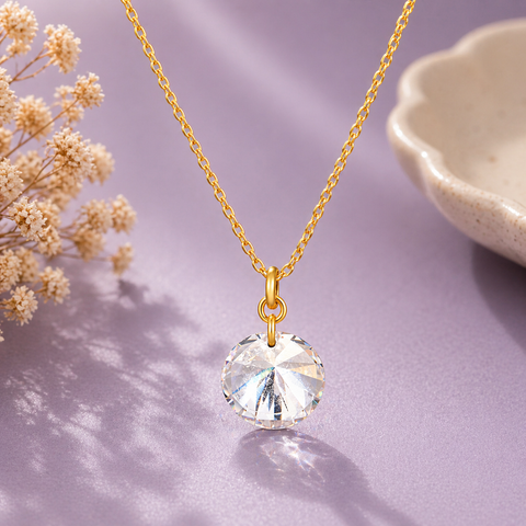 Sia Silver Zirconia Necklace