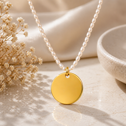 Loe Silver Pearl Necklace