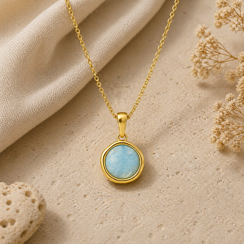 Nora Silver Aquamarine Necklace