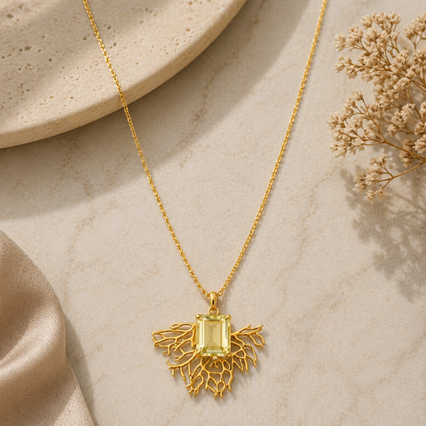 Lucy Silver Quartz Necklace