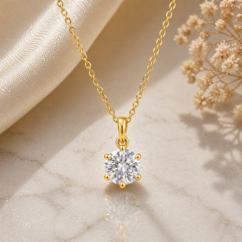 Ava Silver Diamond Necklace