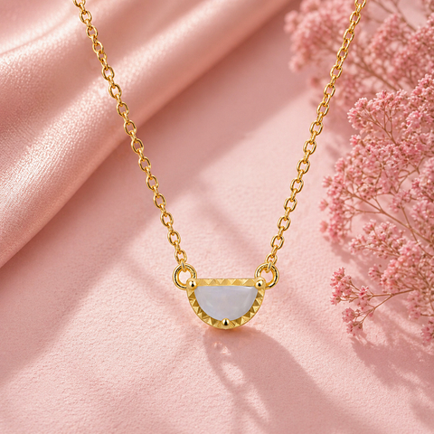 Mia Silver Chalcedony Necklace