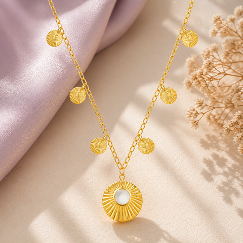 Samira Silver Coin Necklace