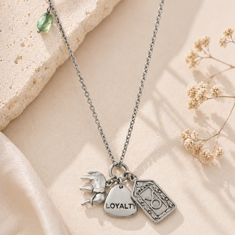 Ada Silver Emerald Necklace