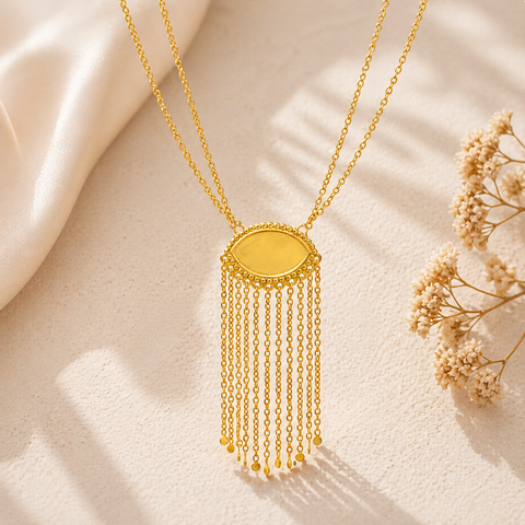 Demi Silver Tussle Necklace